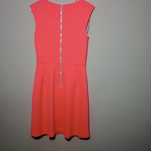 ANTONIO MELANI Vibrant Coral Mini Dress - Picture 4 of 4
